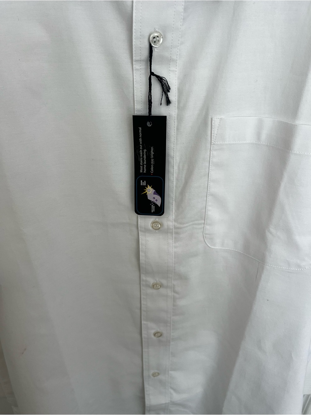 Classic White Short-Sleeve Dress Shirt - Picture 5 of 11
